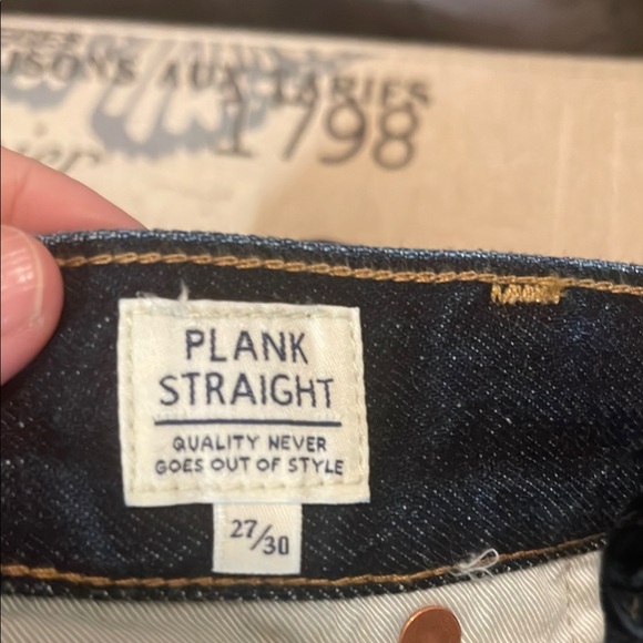 Levi's Women’s Dark Blue Jeans Plank Straight - Picture 5 of 8